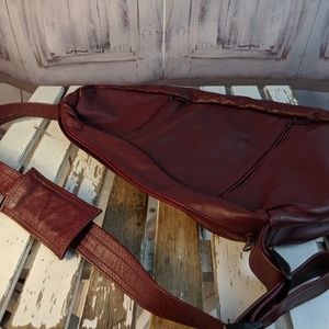 sling backpack purse leather